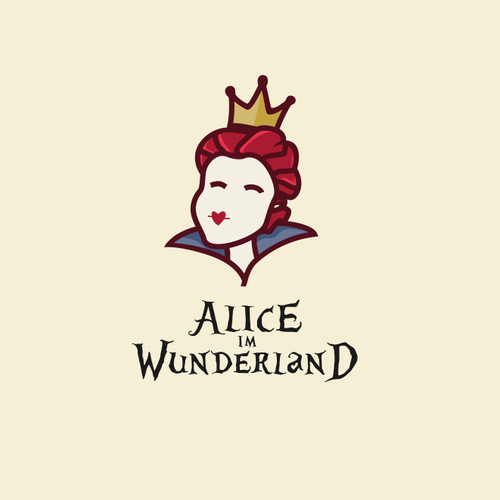 Alice in Wonderland design with the title 'Alice IM Wunderland'