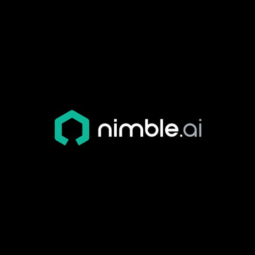 Robotics logo with the title 'nimble -Robotics and Artificial Intelligence Company Logo'