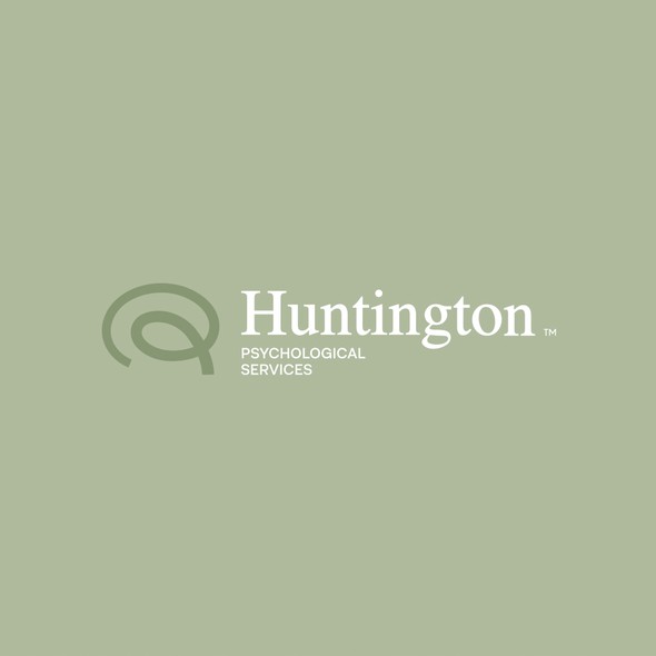 Green design with the title 'Logo design for Huntington Psychological Services'