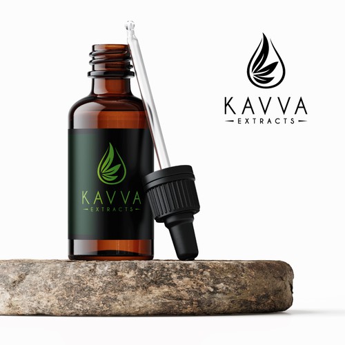 Dispensary design with the title 'Kavva Extracts logo'