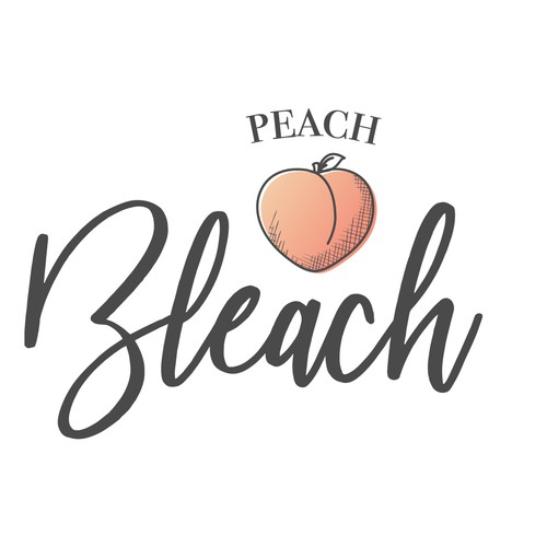 Peach logo with the title 'Peach Bleach'