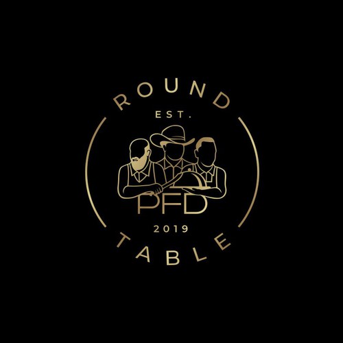 Meat logo with the title 'Chefs, Butchers, and Cattle Ranchers Logo'