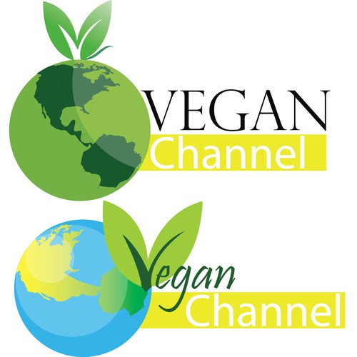 Channel design with the title 'Vegan Channel Logo + "simpley" YouTube and Facebook Graphic'