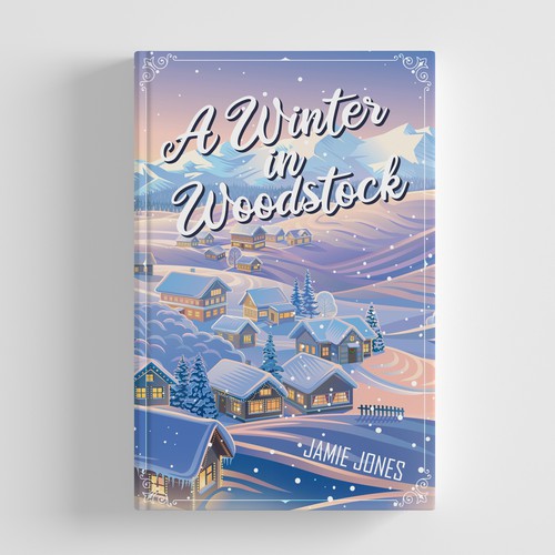 Cute book cover with the title 'A winter in woodstock'
