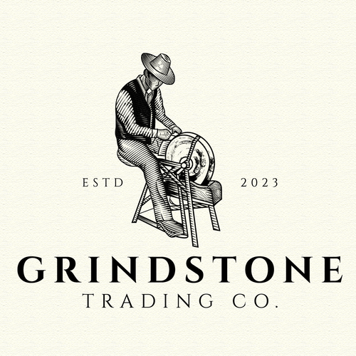 Passion logo with the title 'Grindstone Trading Co'
