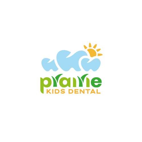 Cloud design with the title 'Prairie Kids Dental'