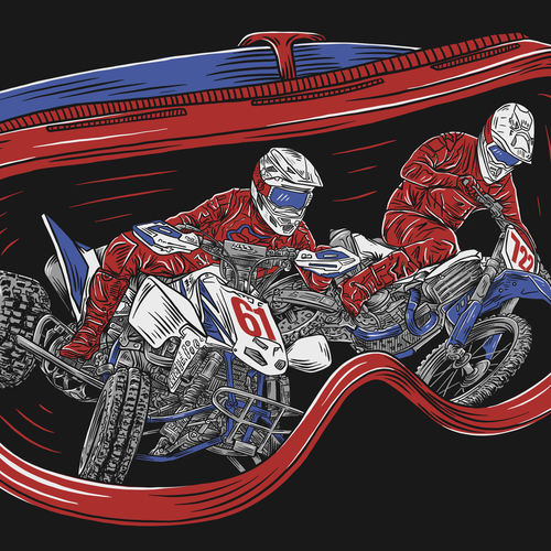 Sports design with the title 'Treasure Coast Trail Ride Shirt illustration'