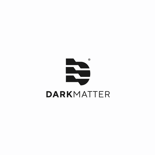 Adobe icon logo with the title 'Logo design for dark matter technology'