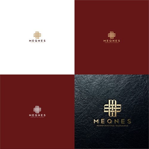 Leather design with the title 'Luxury Logo for Leather Company'