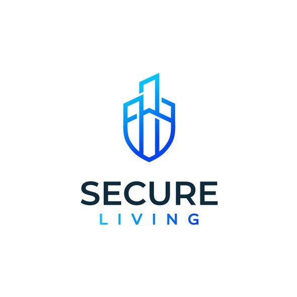 Security logo with the title 'Modern Secure Building'