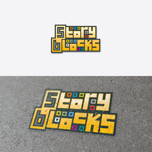 Block logo with the title 'Story Blocks Logo'
