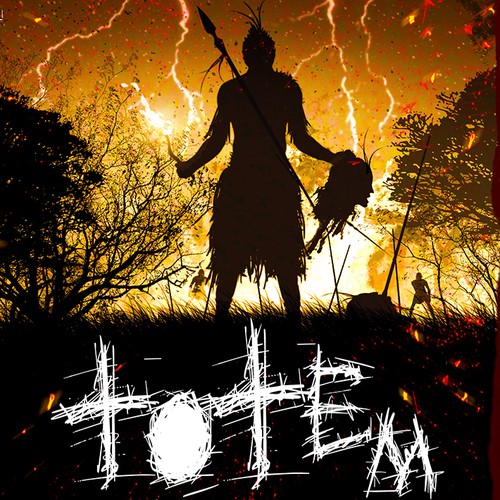 Scary book cover with the title 'TOTEM '