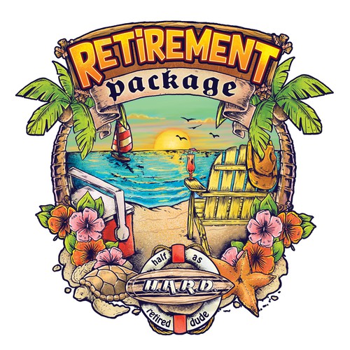 Beach t-shirt with the title 'T-shirt contest entry'