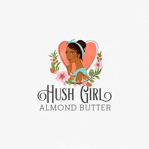 Garland logo with the title 'Logo for Decadent couture almond butter '