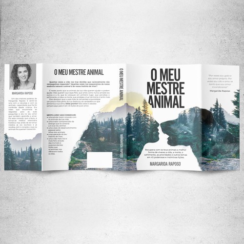 Nature design with the title 'Book cover for O Meu Mestre Animal'
