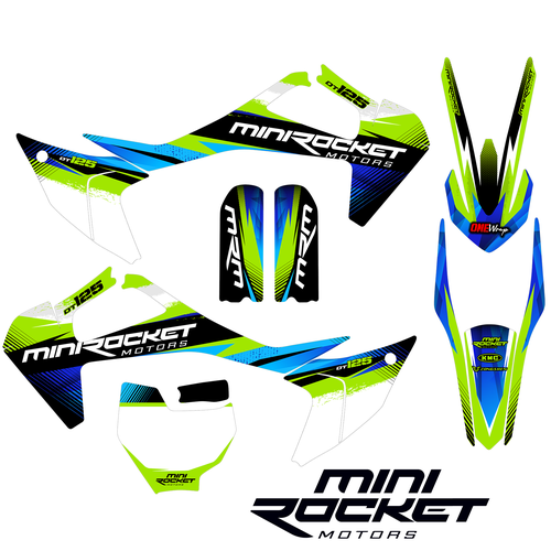 Motorsport design with the title ' wrap Motocross Decals '