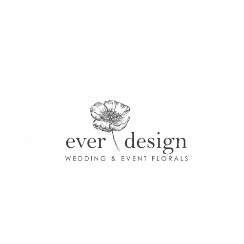 Event planning logo with the title 'ever design'