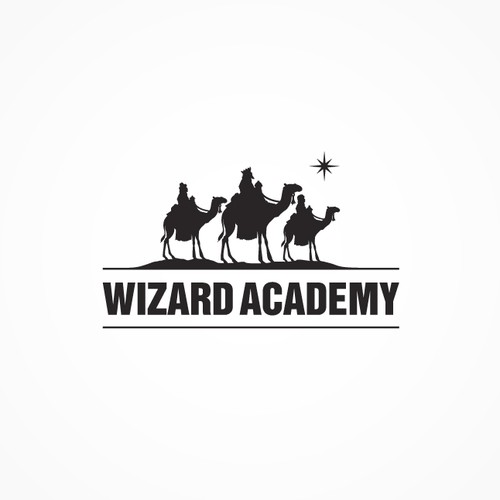 Wizard logo with the title 'Wizard Academy Logo'
