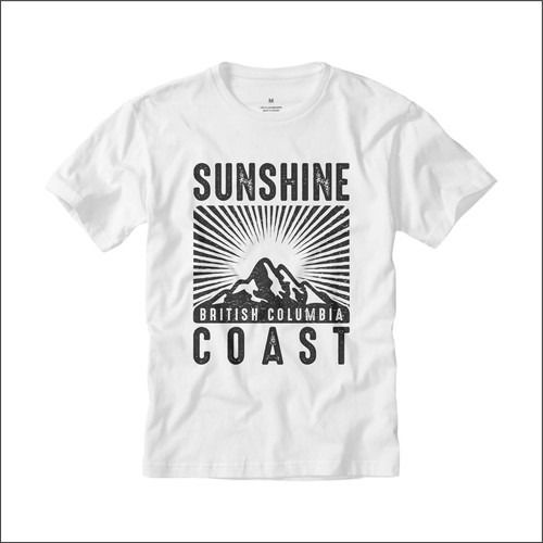 Hipster t-shirt with the title 'Create a hipster design for the Sunshine Coast'