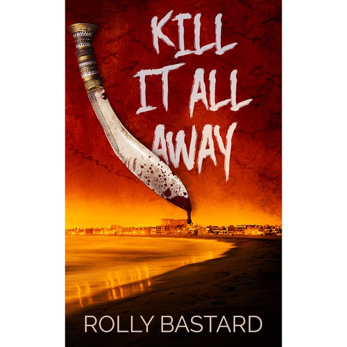 Red and orange design with the title 'Kill it all away'