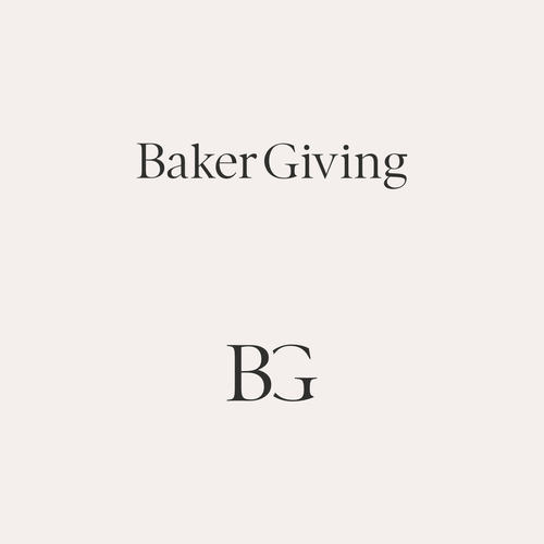 Design with the title 'Baker Giving'