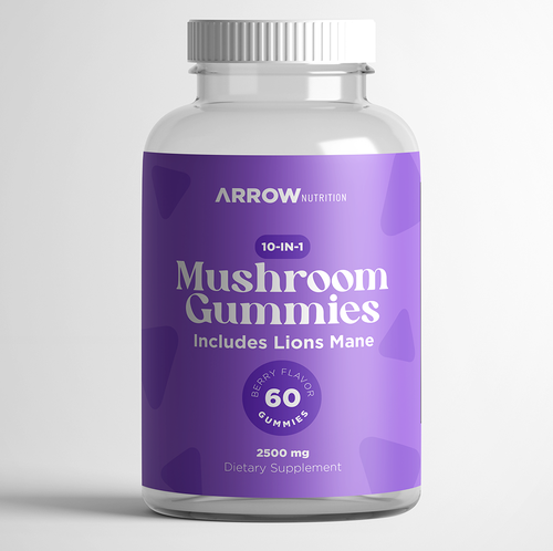 Full-color design with the title 'Bottle label and brand design'