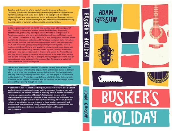 Summer book cover with the title 'Saul Bass–Style Book Cover for Summer Read'