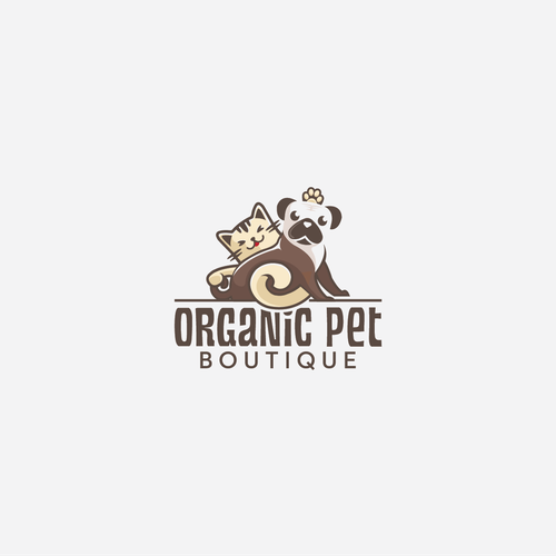 Persian logo with the title 'Organic Pet'