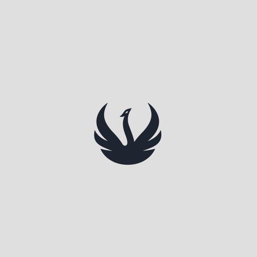 Flying bird design with the title 'Simple Digital Agency Logo'