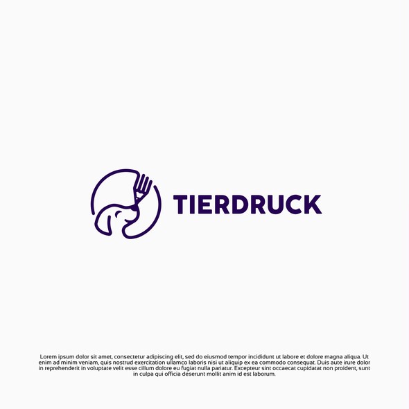 Creative logo with the title 'Logo Design Winner for TierDruck'