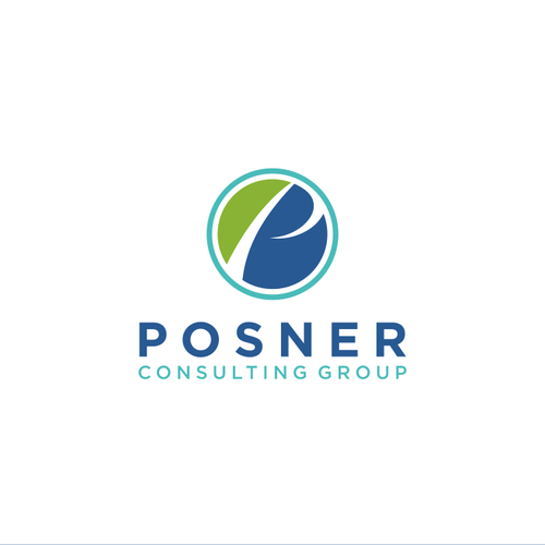 Swoosh logo with the title 'Posner Consulting Logo Design Contest'