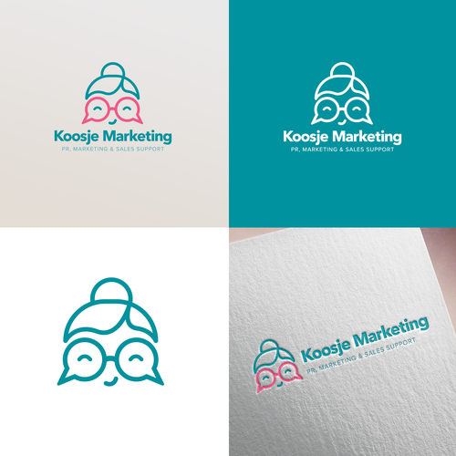 Public relations logo with the title 'Logo for Koosje Marketing'