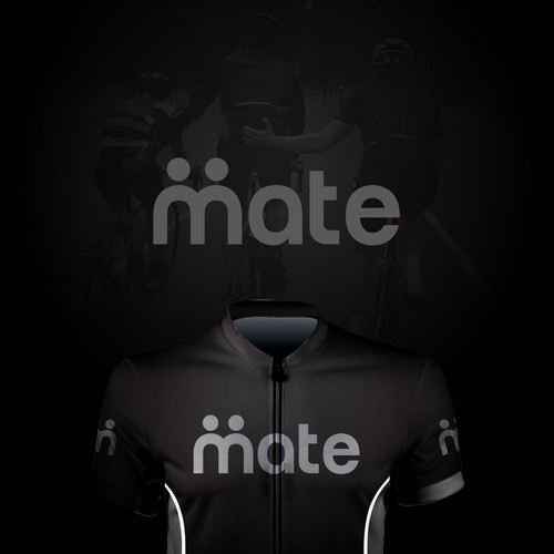 Cycling logo with the title 'MATE logo for cyclist mate'