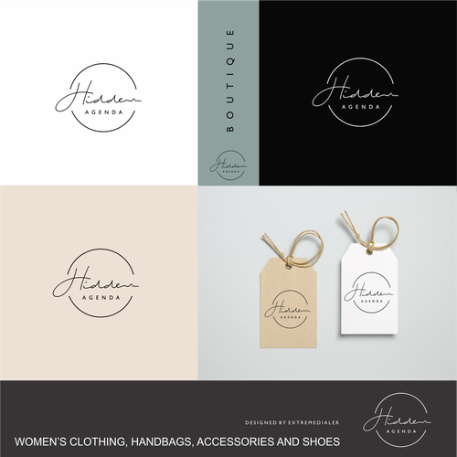 Hidden logo with the title 'Boutique'