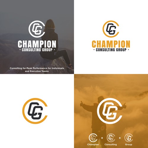 Champion design with the title 'CCG Monogram Logo'