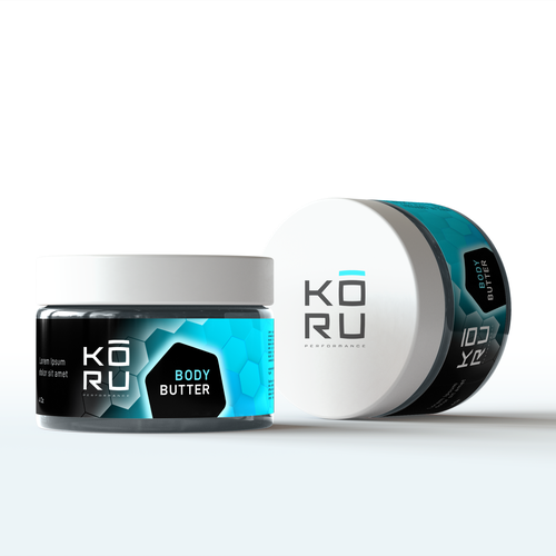 Body care packaging with the title 'Packaging Design for Sport Body Care'