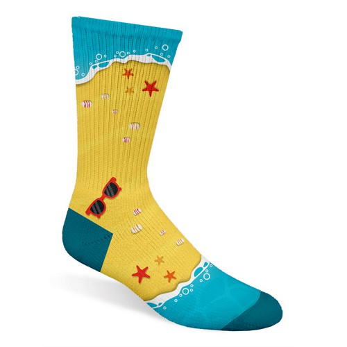 Sock design with the title 'Socks !'