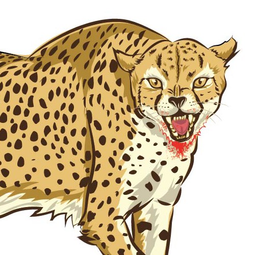 Cheetah design with the title 'Speed kills'