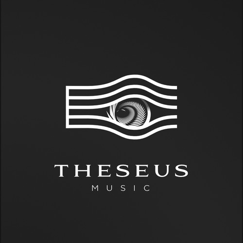 Mythology design with the title 'Retro feel for a music consultancy'