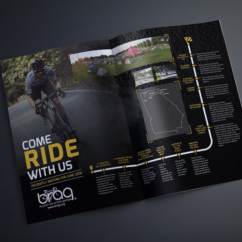 Bike design with the title 'Magazine Ad'