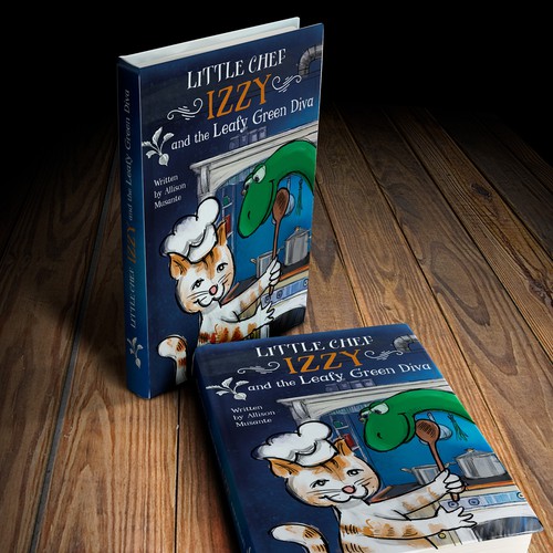 Cooking book cover with the title 'Cover for a KidLit Book'