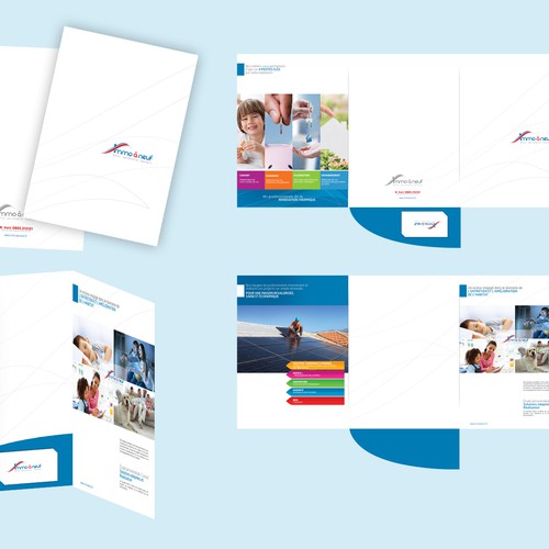 Solar energy design with the title 'FOLDER - BROCHURE'