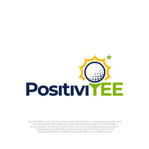 Golf logo with the title 'PositiviTEE Logo'