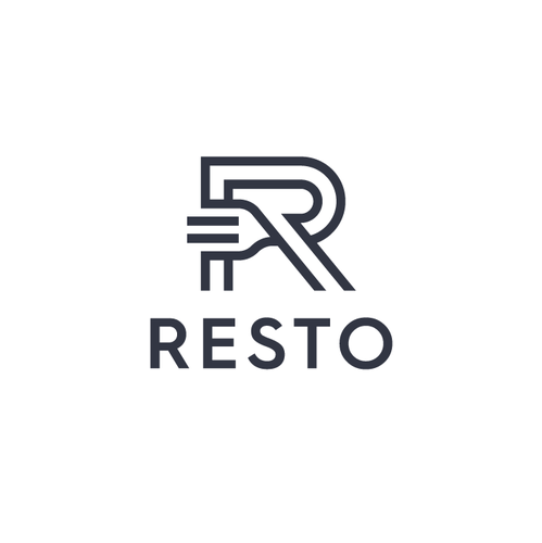 Symbolic brand with the title 'book restaurants logo'