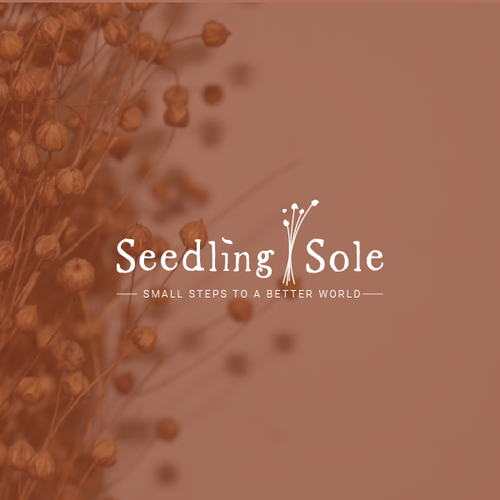 Green logo with the title 'Logo design for biodegradable hotel slipper'