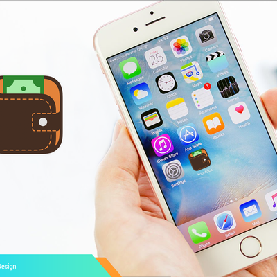 flat wallet icon