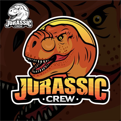 Dinosaur design with the title 'Jurassic Crew'