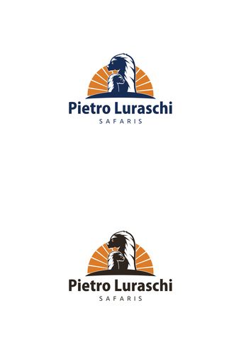 Safari logo with the title 'Create a logo for  a safari guide'