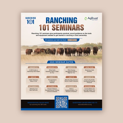 Webinar design with the title 'Equine Webinar flyer'