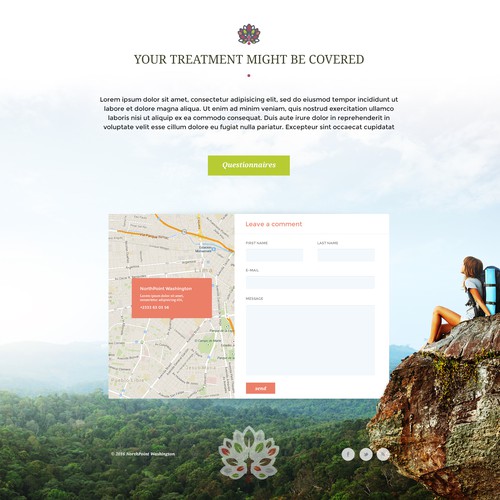 Overlay design with the title 'Homepage Design'